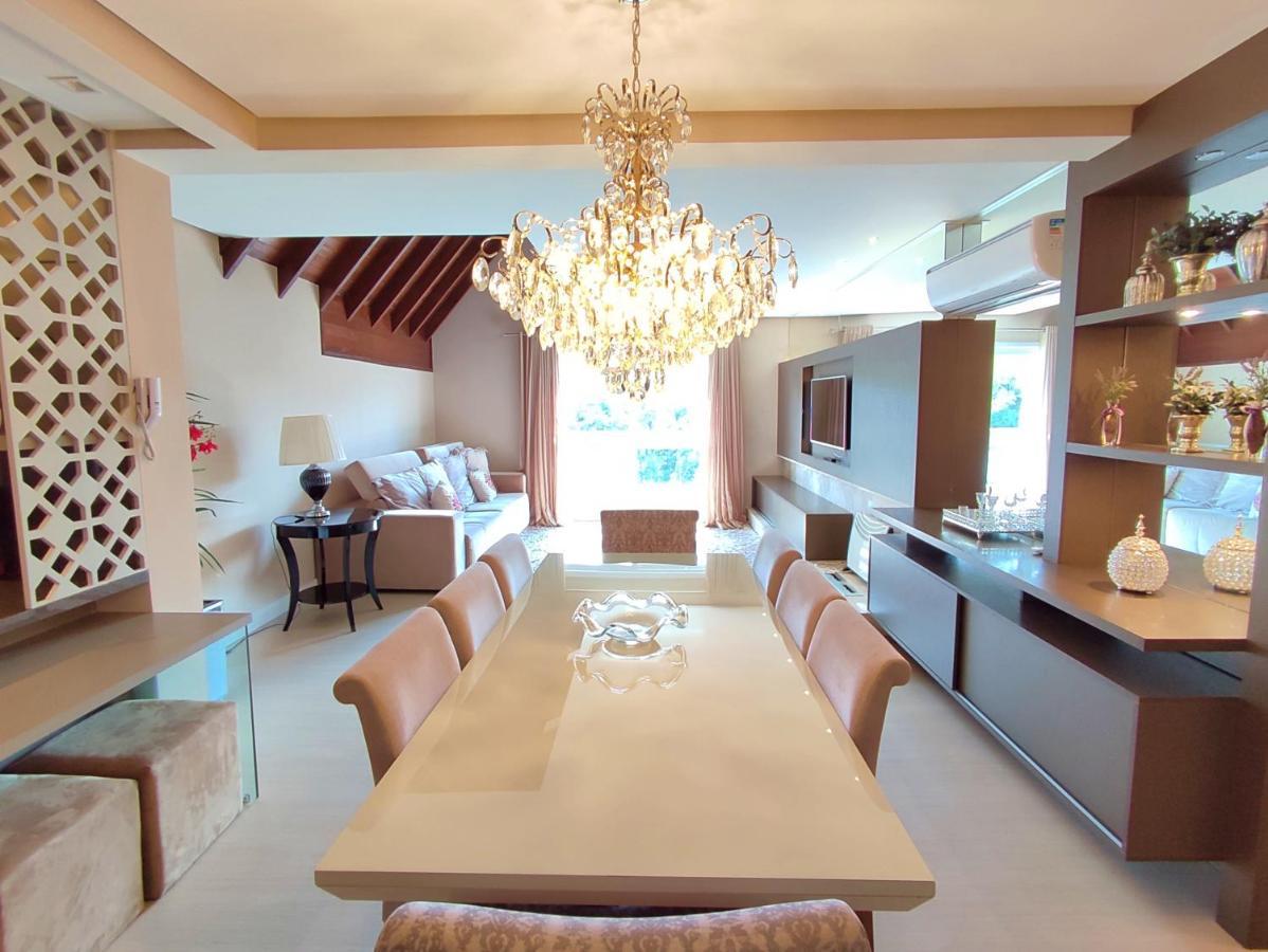 Luxuoso Apartamento Central Para 10 Pessoas Gramado Bagian luar foto