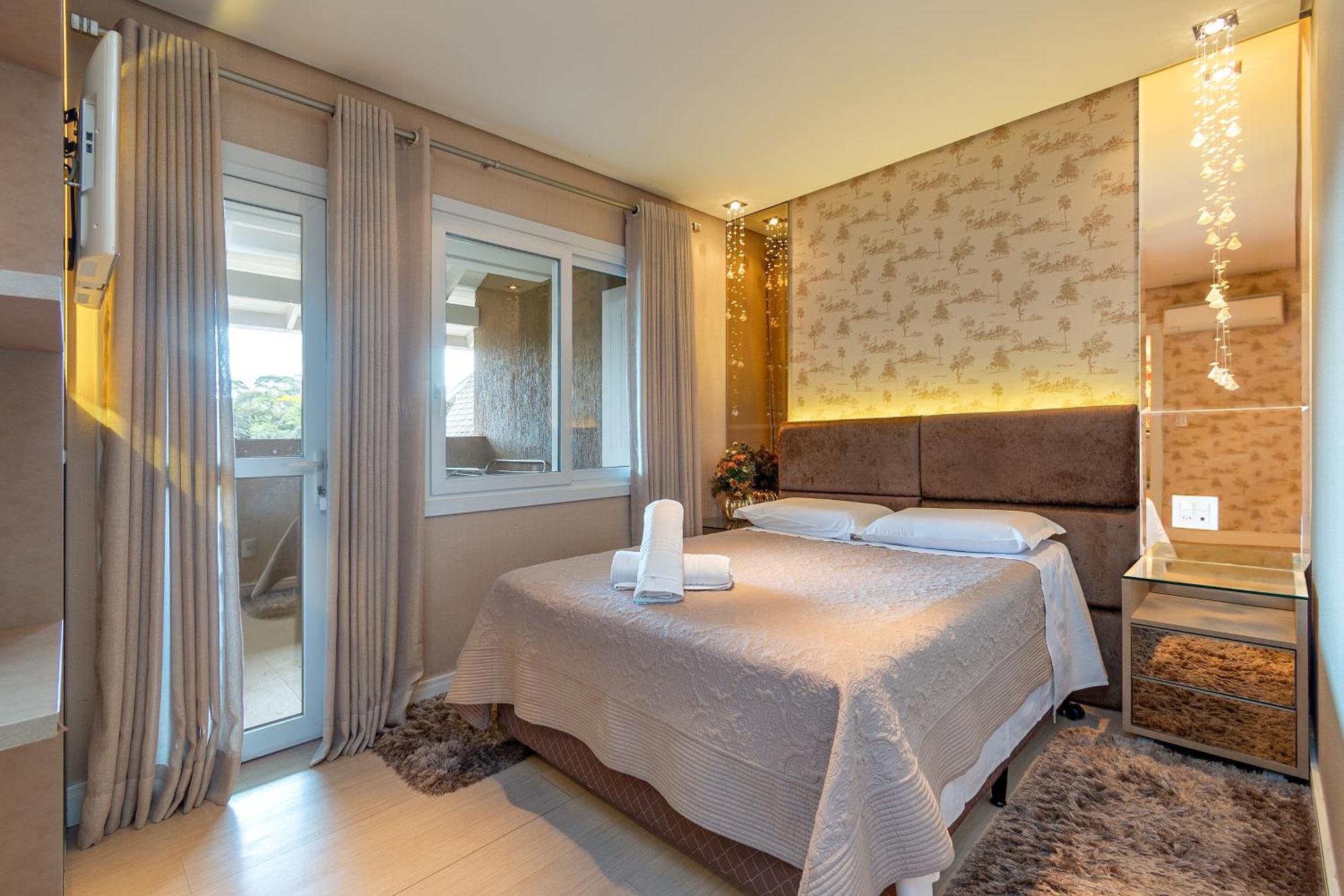 Luxuoso Apartamento Central Para 10 Pessoas Gramado Bagian luar foto