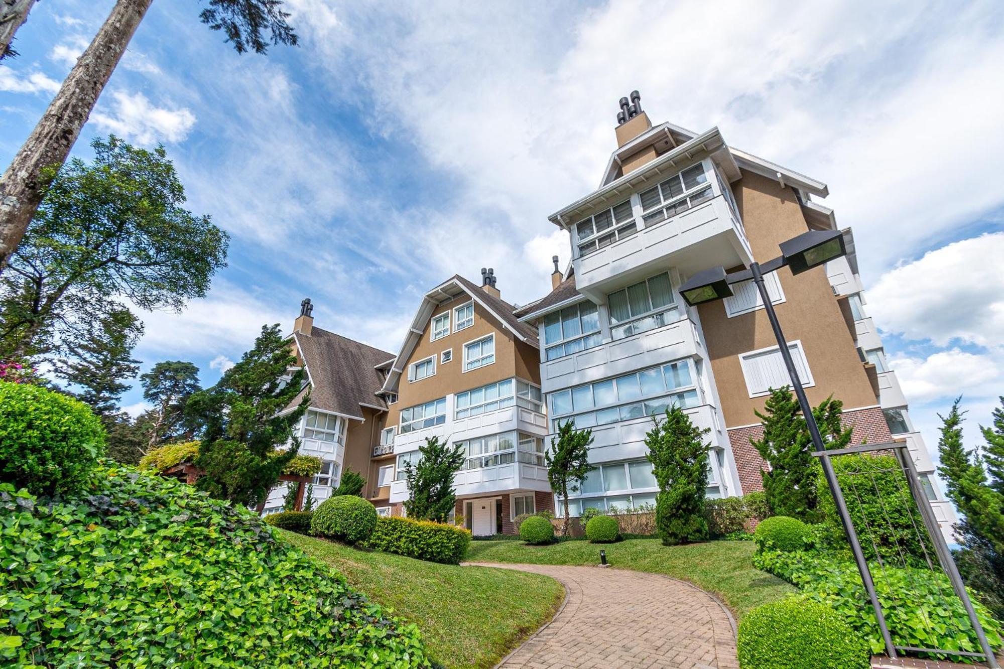 Luxuoso Apartamento Central Para 10 Pessoas Gramado Bagian luar foto