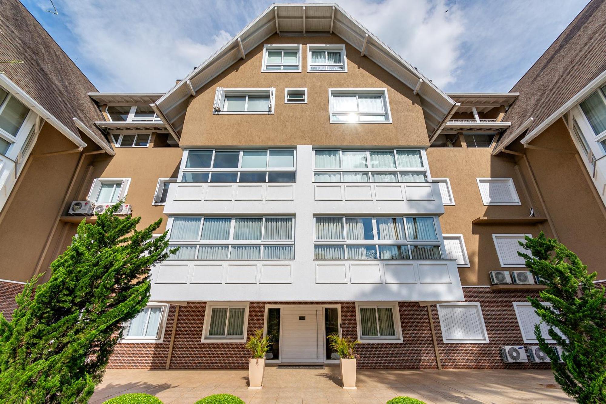 Luxuoso Apartamento Central Para 10 Pessoas Gramado Bagian luar foto