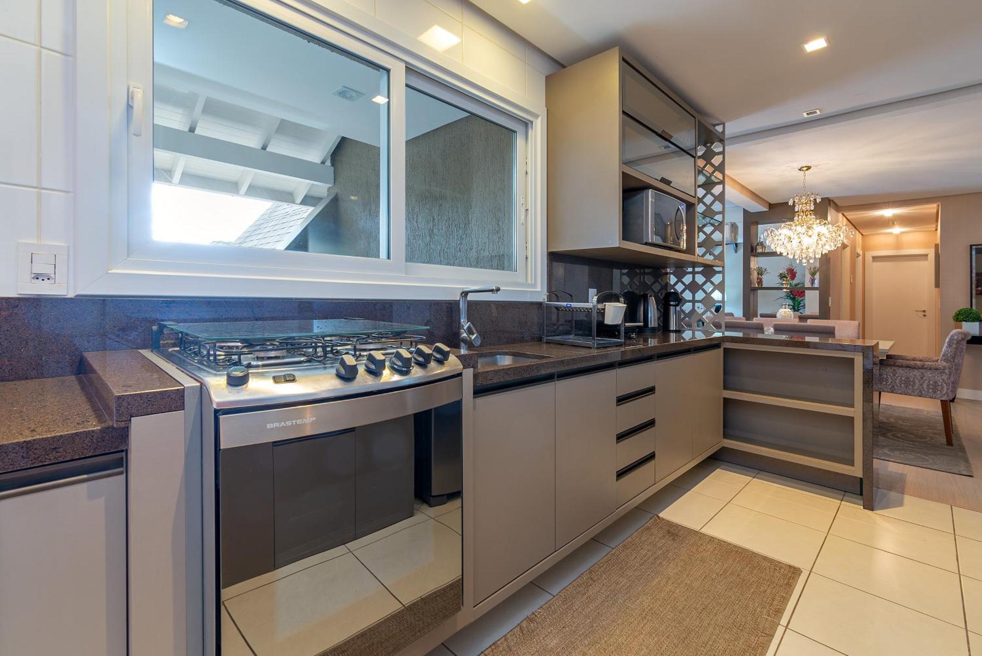 Luxuoso Apartamento Central Para 10 Pessoas Gramado Bagian luar foto