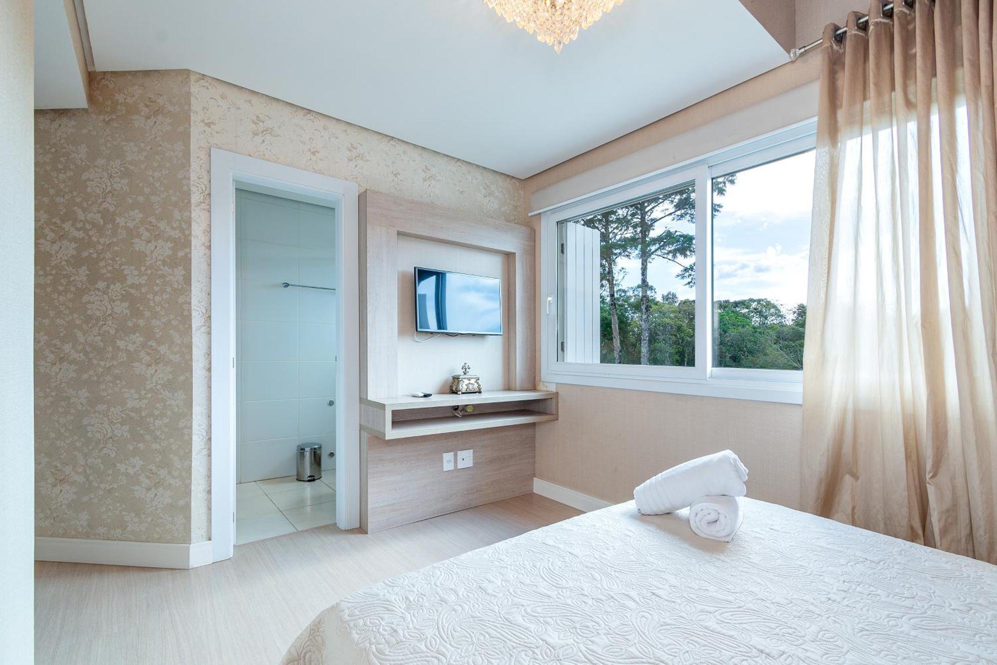 Luxuoso Apartamento Central Para 10 Pessoas Gramado Bagian luar foto